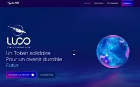 Luco Token Platform Desktop Screen