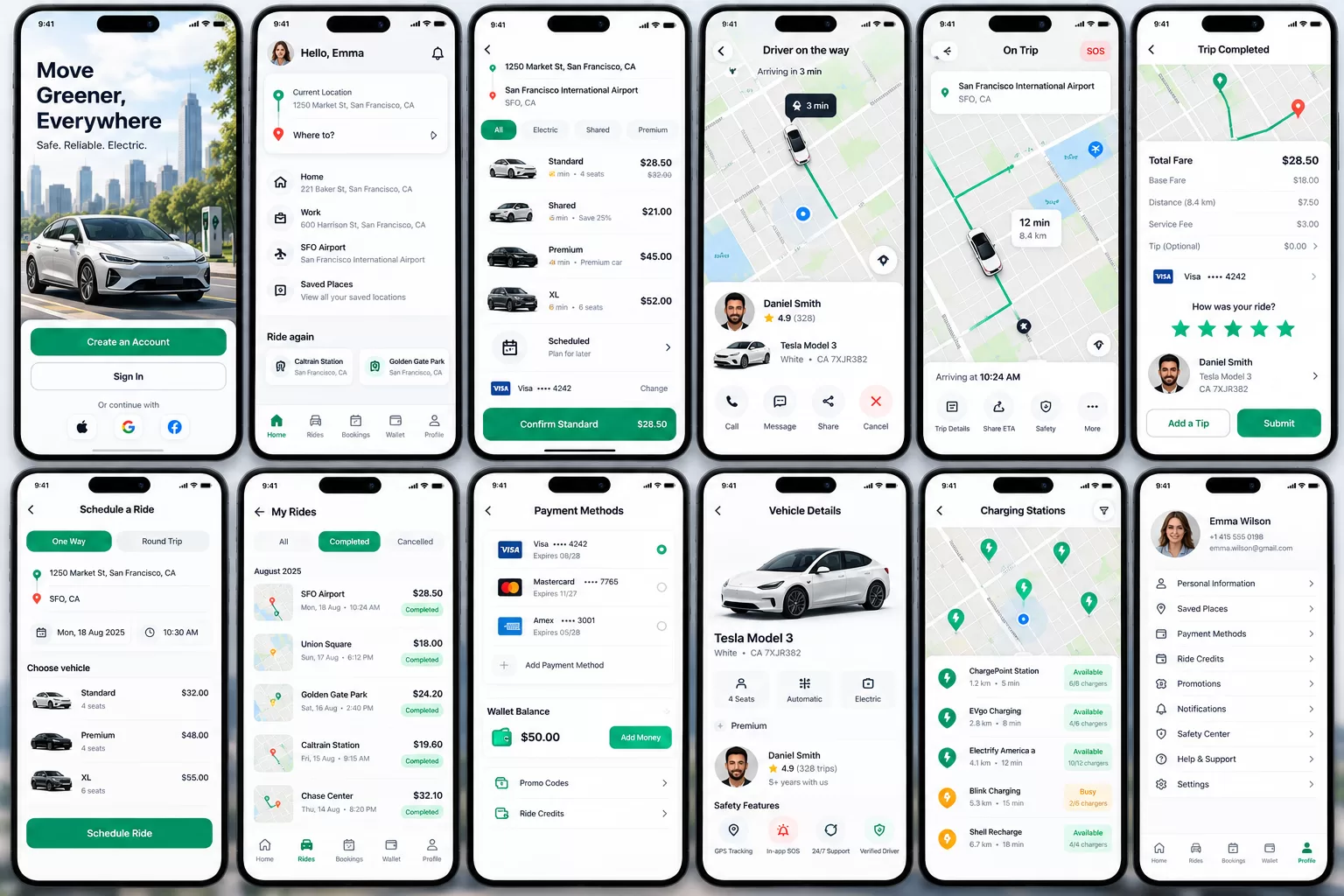 EcoRide Mobility App Showcase