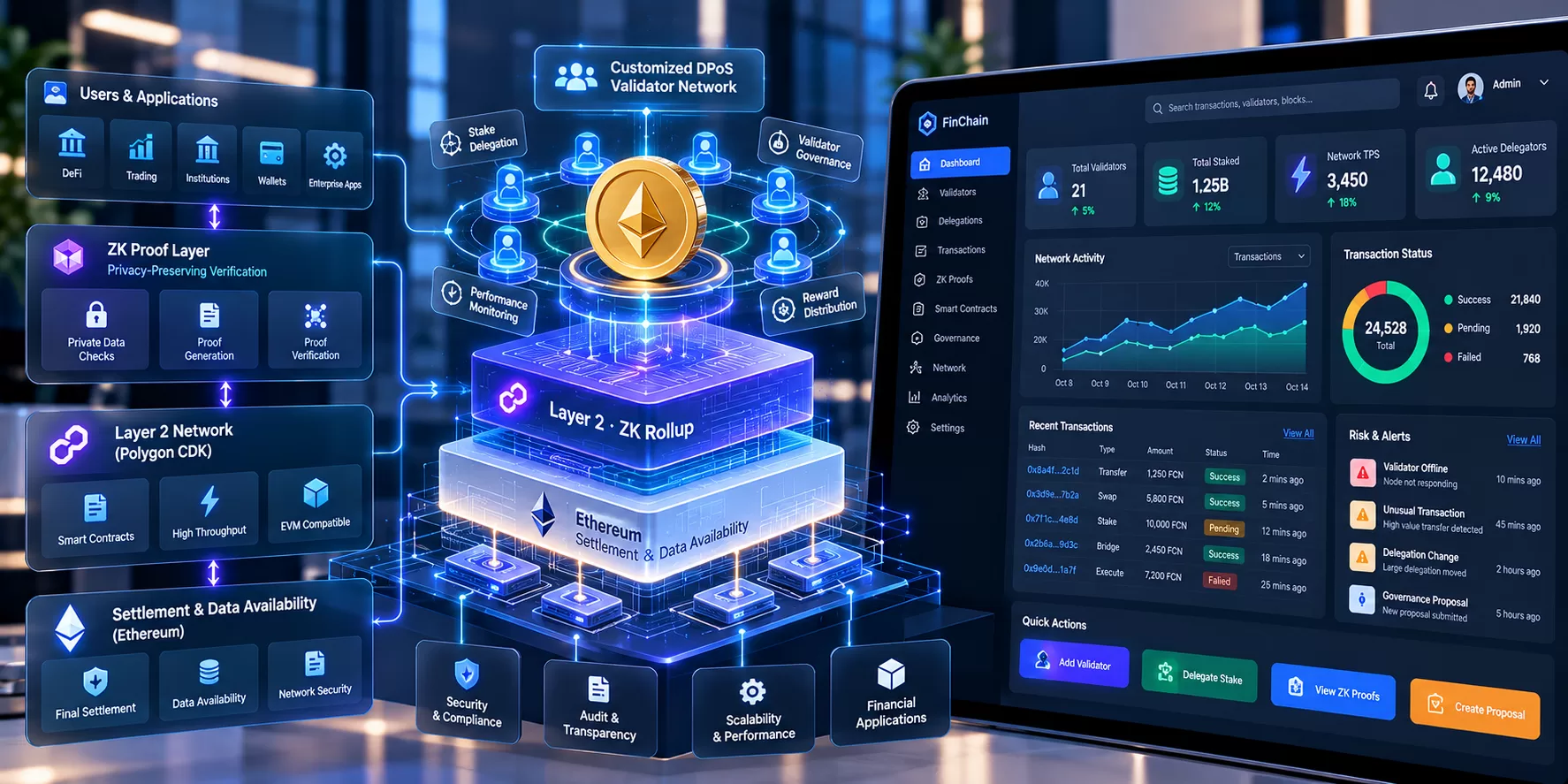 Enterprise DPoS Financial Blockchain