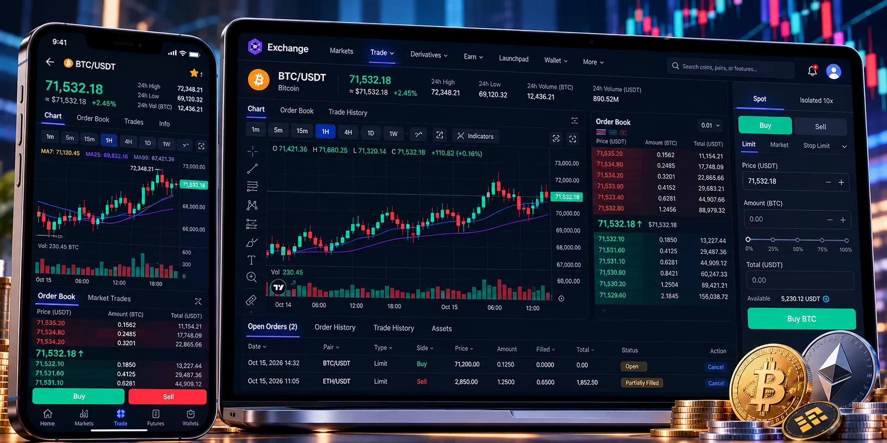 CryptoX – Digital Asset Trading Platform