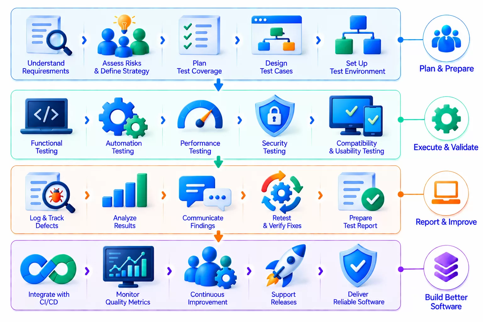 Finance Technology Ecosystem Illustration