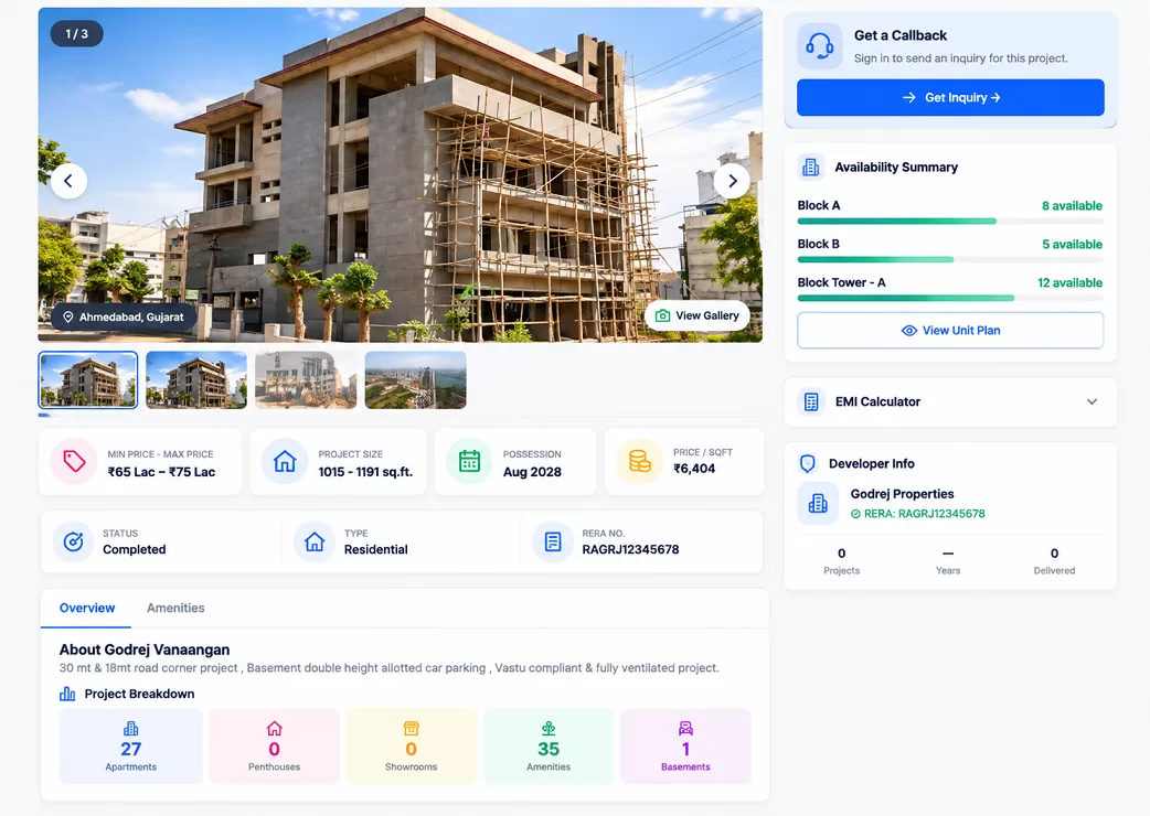 Customer Property Discovery & Project Insights
